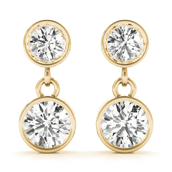 Diamond Earrings, Drop Earrings, Enchanced Elegance