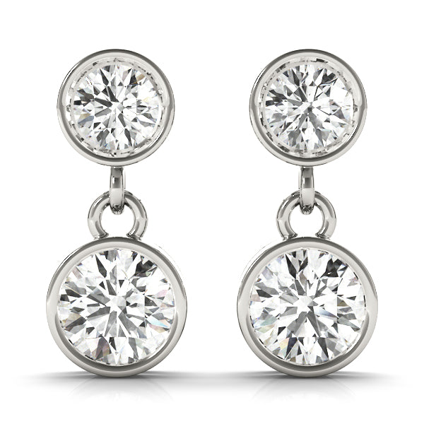 Diamond Earrings, Drop Earrings, Enchanced Elegance