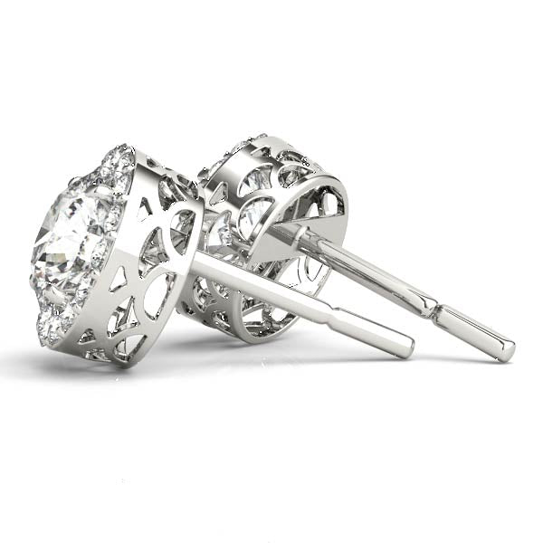 Diamond Earrings, Halo Studs, Diamond Dreams