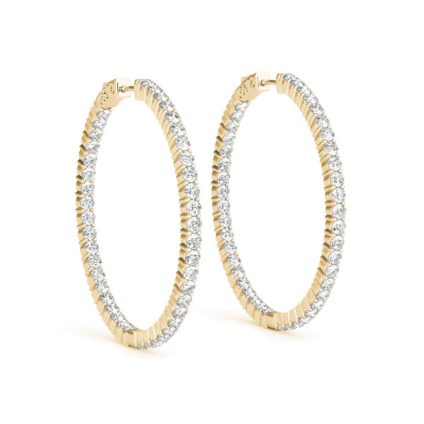 Diamond Earrings, Hoops, Infinite Spark