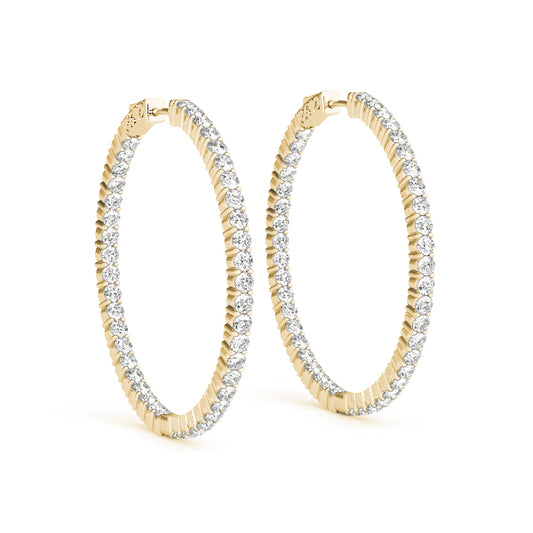 Diamond Earrings, Hoops, Infinite Spark