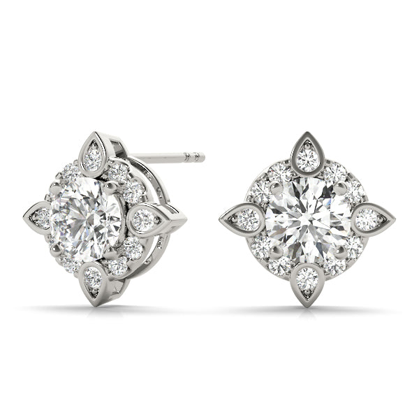 Diamond Earrings, Cluster Studs, Brilliant Drops