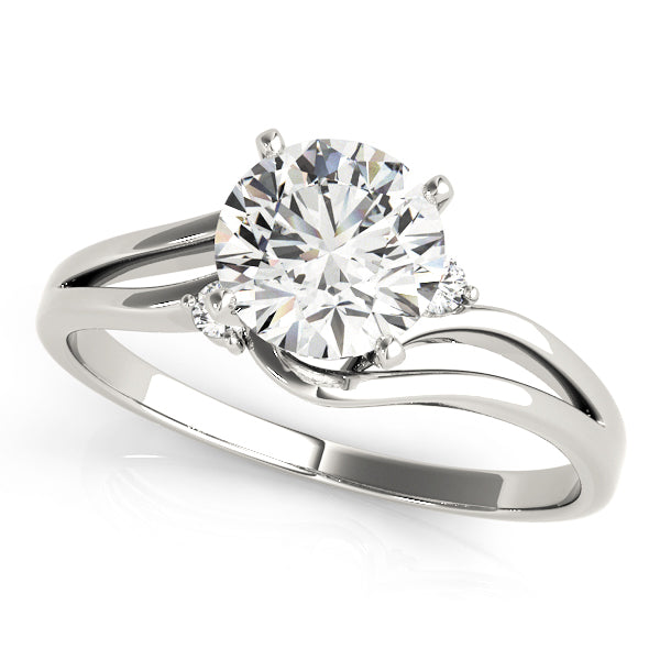 Engagement Ring Setting, Solitaire Plus, Round, Motion