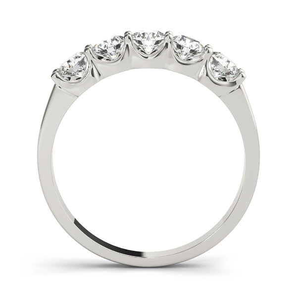 Diamond Wedding Band, Half Eternity, Cherish