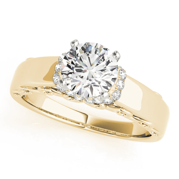 Engagement Ring Setting, Solitaire Plus, Round, Bridgeton 3