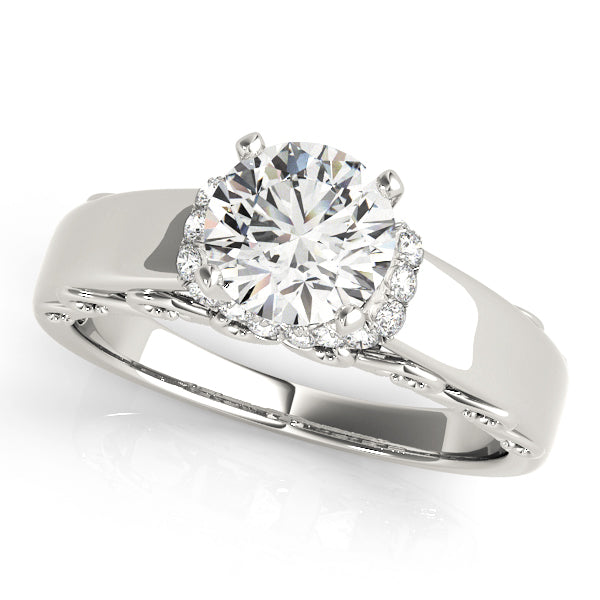 Engagement Ring Setting, Solitaire Plus, Round, Bridgeton 3