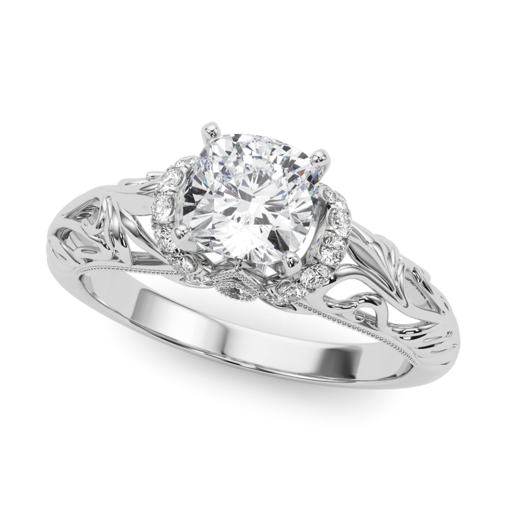 Engagement Ring Setting, Solitaire Plus, Round, Bridgeton 4