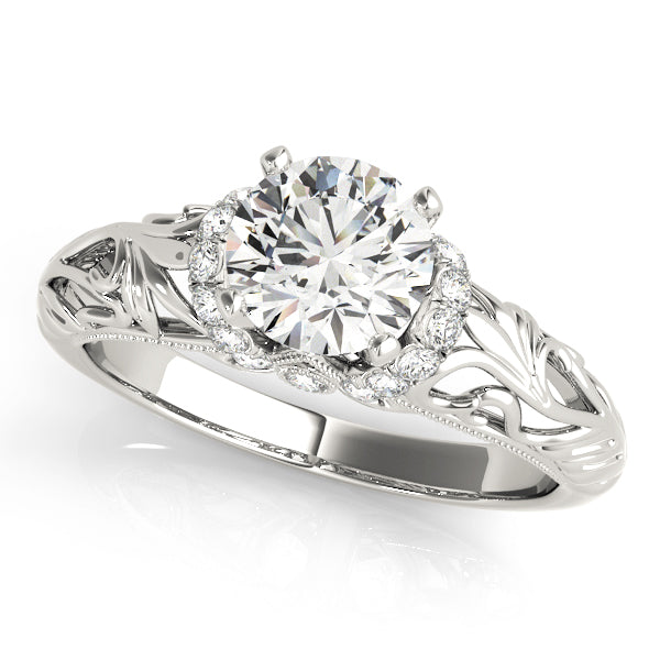 Engagement Ring Setting, Solitaire Plus, Round, Bridgeton 4