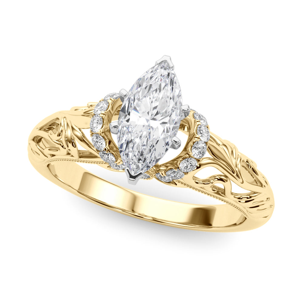 Engagement Ring Setting, Solitaire Plus, Round, Bridgeton 4