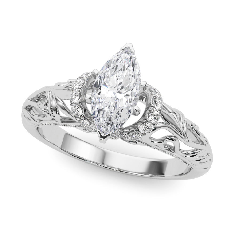 Engagement Ring Setting, Solitaire Plus, Round, Bridgeton 4