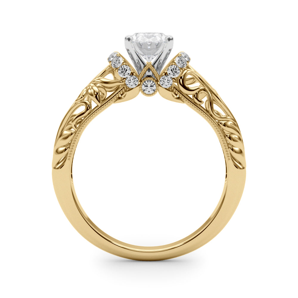 Engagement Ring Setting, Solitaire Plus, Round, Bridgeton 4