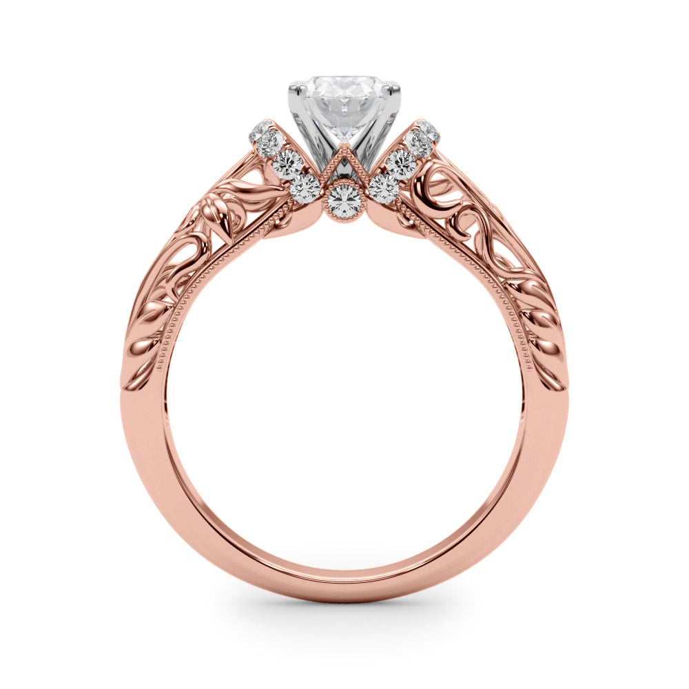 Engagement Ring Setting, Solitaire Plus, Round, Bridgeton 4