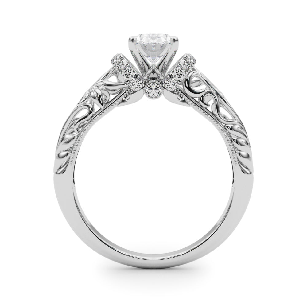 Engagement Ring Setting, Solitaire Plus, Round, Bridgeton 4