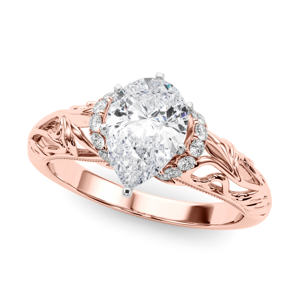 Engagement Ring Setting, Solitaire Plus, Round, Bridgeton 4