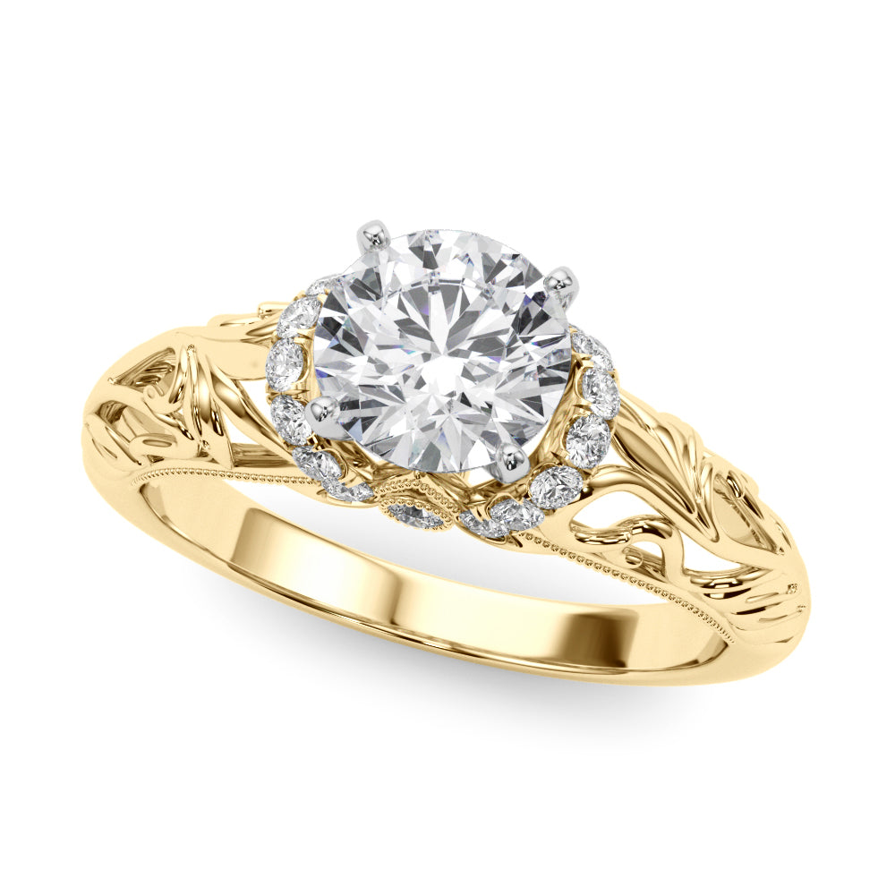 Engagement Ring Setting, Solitaire Plus, Round, Bridgeton 4