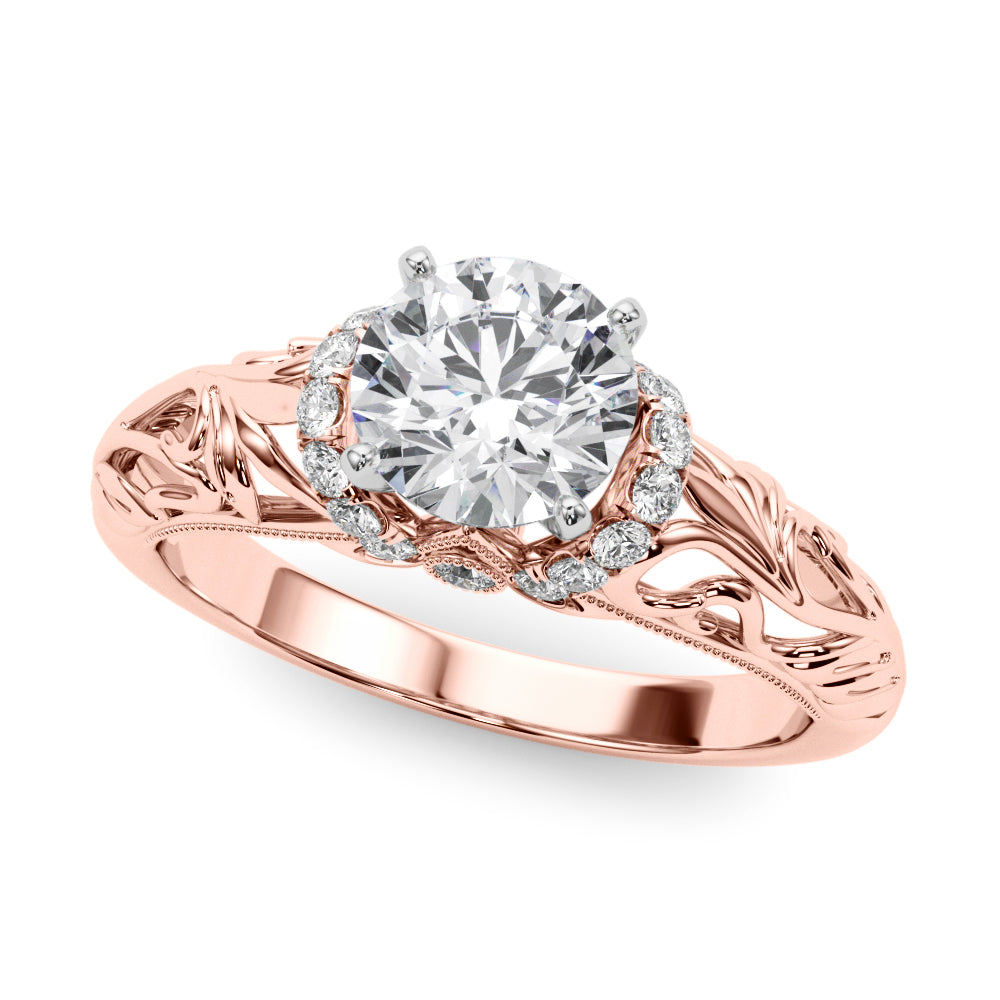 Engagement Ring Setting, Solitaire Plus, Round, Bridgeton 4