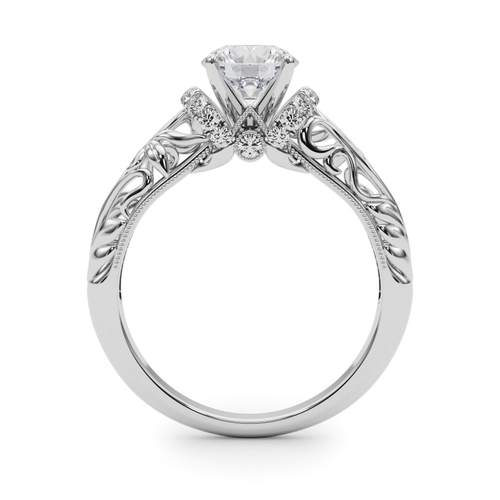 Engagement Ring Setting, Solitaire Plus, Round, Bridgeton 4