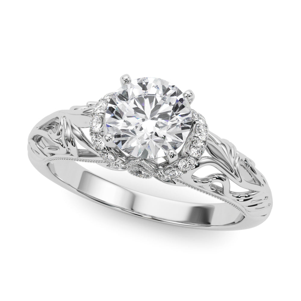 Engagement Ring Setting, Solitaire Plus, Round, Bridgeton 4