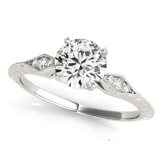 Engagement Ring Setting, Solitaire Plus, Love Story