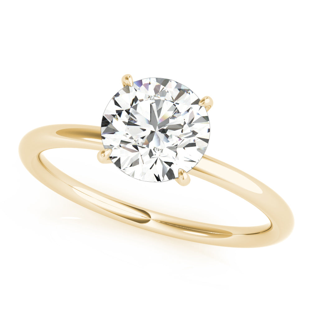 Engagement Ring Setting, Solitaire Plus, Hidden Halo Round x