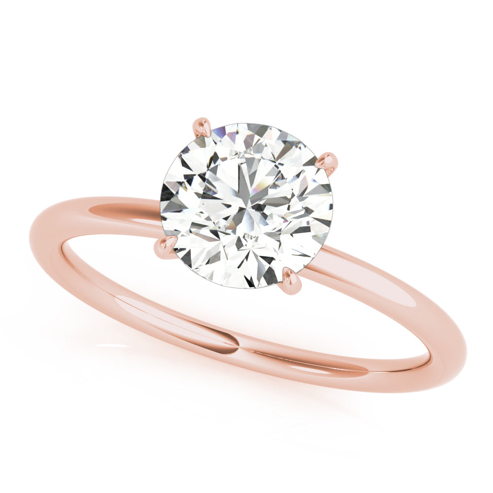 Engagement Ring Setting, Solitaire Plus, Hidden Halo Round x