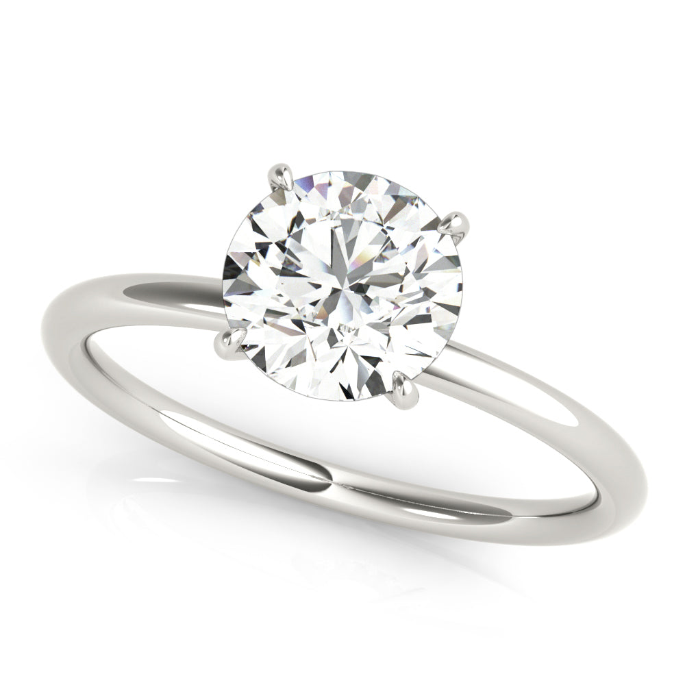 Engagement Ring Setting, Solitaire Plus, Hidden Halo Round x