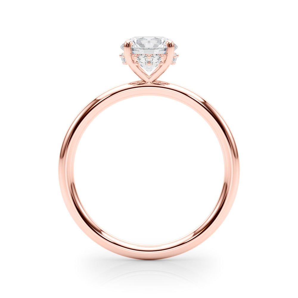 Engagement Ring Setting, Solitaire Plus, Hidden Halo , Paved, Love Spots