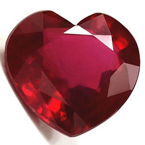 4.3 Carat Heart Cut Red Ruby