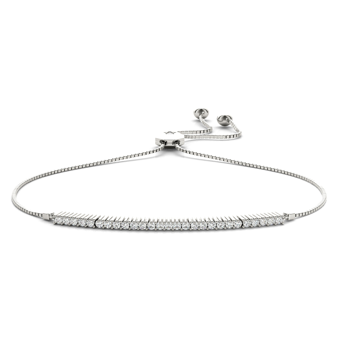 Diamond Tennis Bracelet, Radiance,  Adjustable