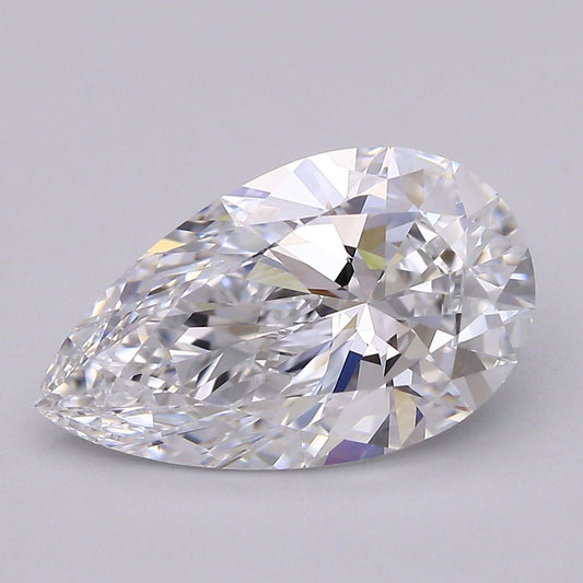 1.58 Carat D-VVS1 Pear Lab  Diamond