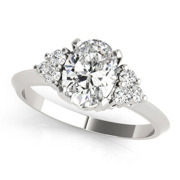 Engagement Ring Setting, Solitaire Plus, Accent Love, Oval