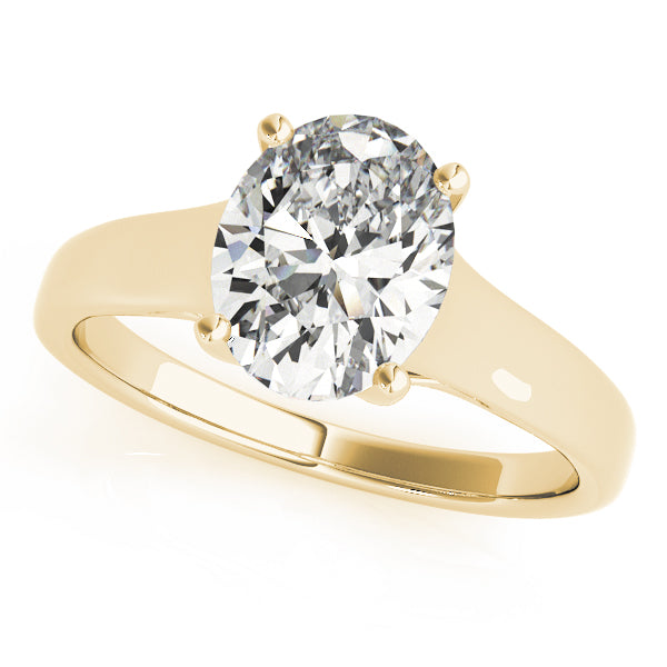 Engagement Ring Setting, Solitaire, Oval, Trellis