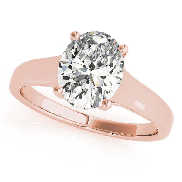 Engagement Ring Setting, Solitaire, Oval, Trellis