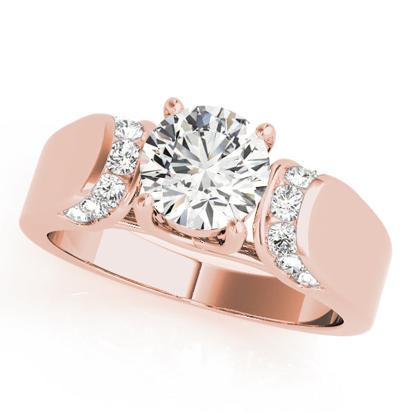 Engagement Ring Setting, Solitaire Plus, Diamond Gates, Round