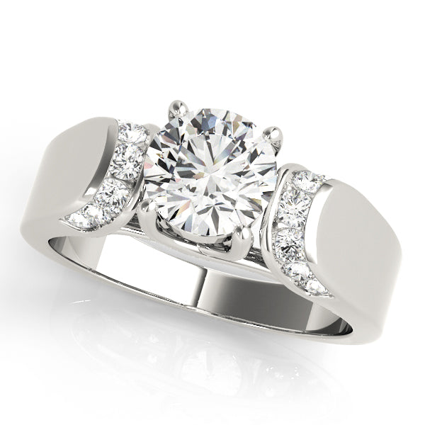 Engagement Ring Setting, Solitaire Plus, Diamond Gates, Round