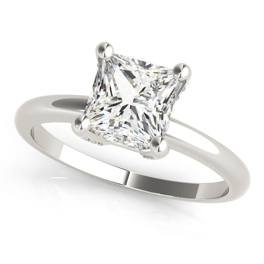 Engagement Ring Setting, Solitaire Plus, Princess Cut X