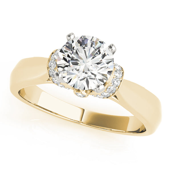 Engagement Ring Setting, Solitaire Plus, Round Accents 1