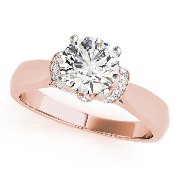 Engagement Ring Setting, Solitaire Plus, Round Accents 1