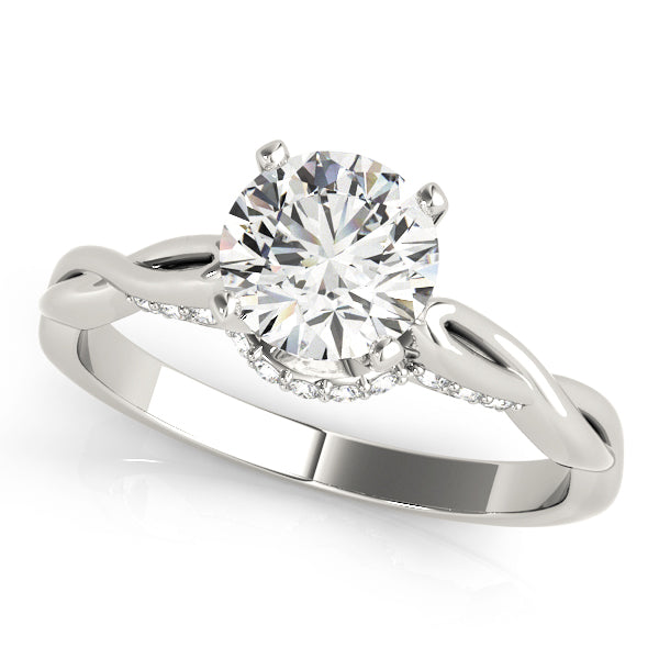 Engagement Ring Setting, Solitaire Plus, Round Accents 2