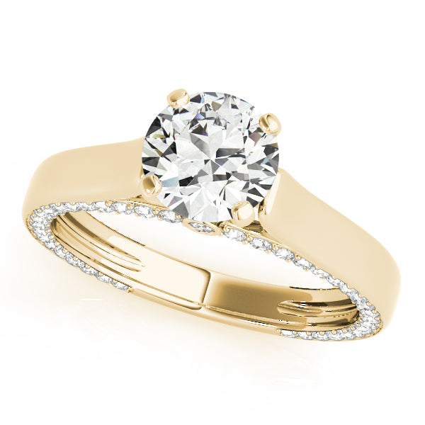 Engagement Ring Setting, Solitaire Plus, Round Accents 4