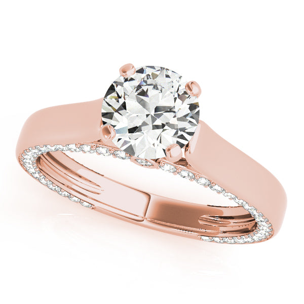 Engagement Ring Setting, Solitaire Plus, Round Accents 4