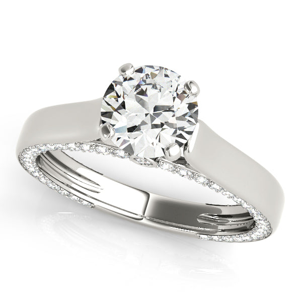 Engagement Ring Setting, Solitaire Plus, Round Accents 4