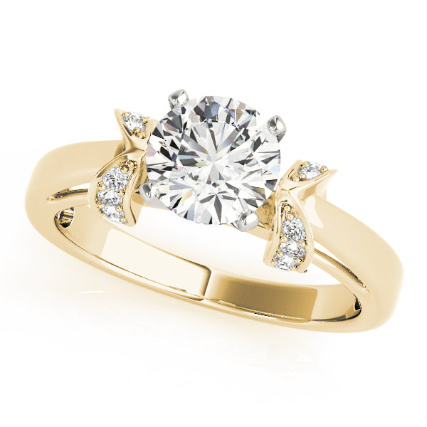 Engagement Ring Setting, Solitaire Plus, Round Accents 5