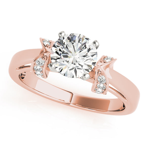 Engagement Ring Setting, Solitaire Plus, Round Accents 5