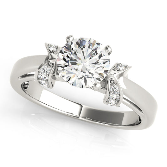 Engagement Ring Setting, Solitaire Plus, Round Accents 5