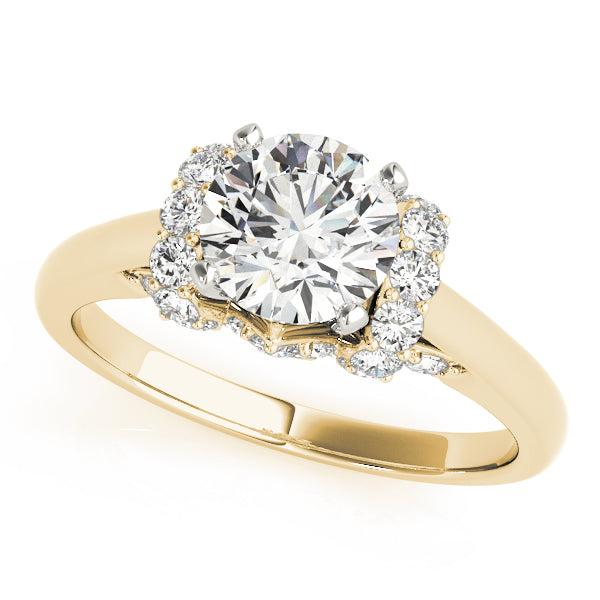 Engagement Ring Setting, Solitaire Plus, Round Accents 6