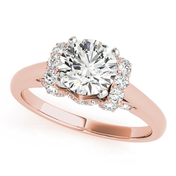 Engagement Ring Setting, Solitaire Plus, Round Accents 6