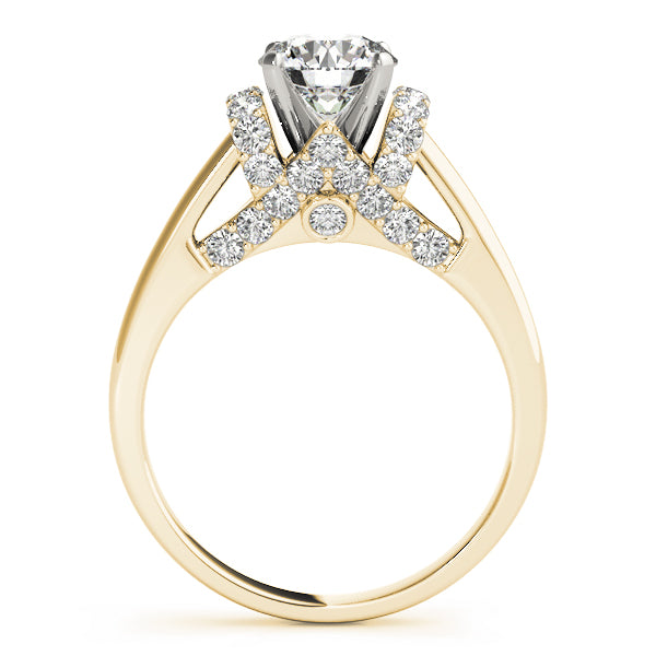 Engagement Ring Setting, Solitaire Plus, Round Accents 6