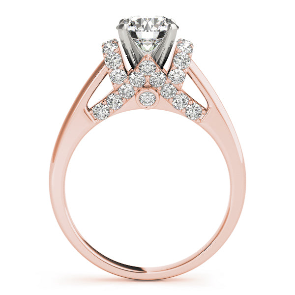 Engagement Ring Setting, Solitaire Plus, Round Accents 6