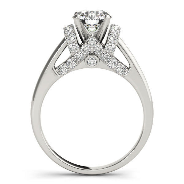 Engagement Ring Setting, Solitaire Plus, Round Accents 6